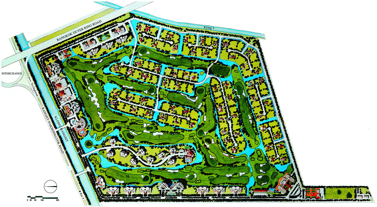 Master Plan Krung Kavee Golf Course